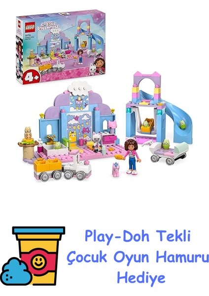 4+ Gabby’s Dollhouse Gabby’nin Kedicik Bakım Odası 10796-4 Yaş ve Üzeri Çocuklar Için Yaratıcı Oyuncak Yapım Seti (165 Parça) + Play-Doh Oyun Hamuru