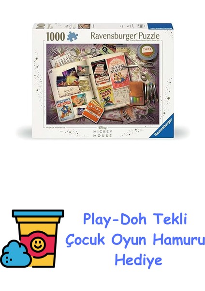 1000P Puzzle Wd 1940, Yapboz + Play-Doh Oyun Hamuru
