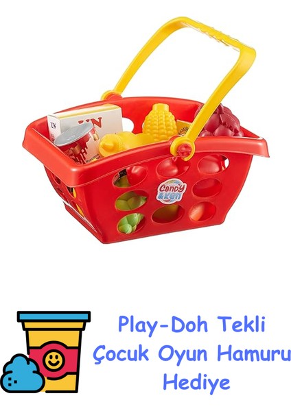 Candy & Ken Küçük Market Sepeti + Play-Doh Oyun Hamuru