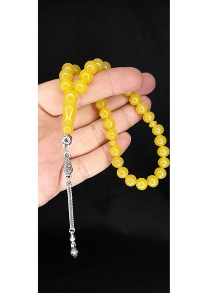 Sevgiliye Özel Hediye Çubuk Kehribar Tesbih Küre Kesim Sarı Renk H-1352. fırsatları