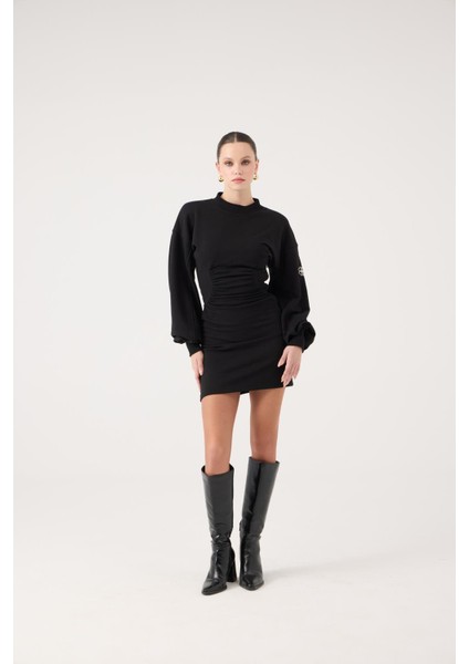 Belden Oturmalı Mini Nancy Elbise Siyah modelleri