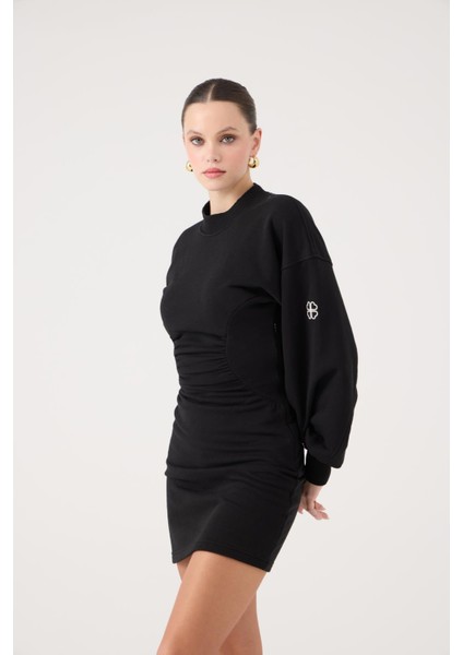 Belden Oturmalı Mini Nancy Elbise Siyah fırsatları