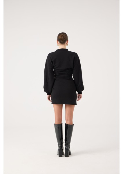 Belden Oturmalı Mini Nancy Elbise Siyah indirimleri