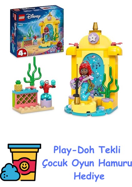 Disney Princess Ariel’in Müzik Sahnesi 43235 – 4 Yaş ve Üzeri Prenses Seven Çocuklar Için Yaratıcı Oyuncak Yapım Seti (60 Parça) + Play-Doh Oyun Hamuru