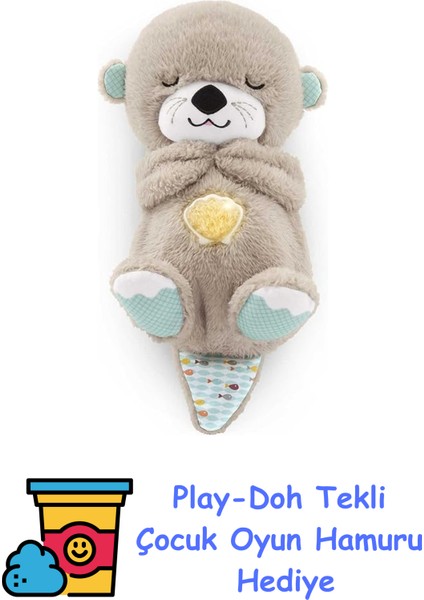 Uyku ve Oyun Arkadaşı Su Samuru Fisher-Price Uyku ve Oyun Arkadaşı Su Samuru, Müzikli Pelüş Bebek Oyuncağı FXC66 FXC66 + Play-Doh Oyun Hamuru