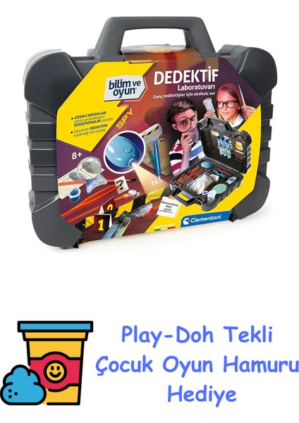 Bilim ve Oyun Dedektif Laboratuvarı + Play-Doh Oyun Hamuru
