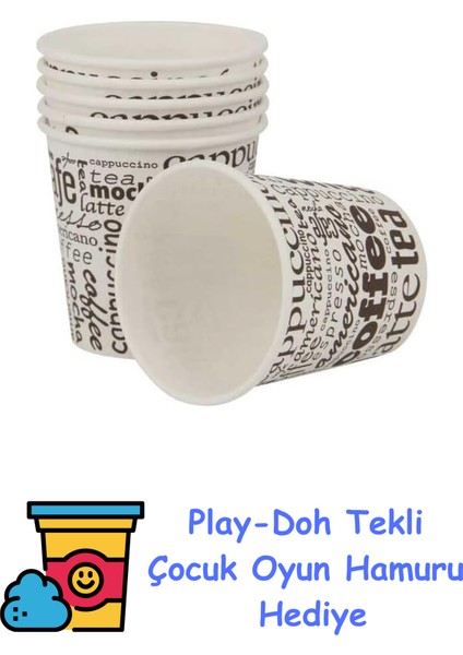 Benim Marifetlerim - Karton Bardak 7 Oz 50 Adet + Play-Doh Oyun Hamuru