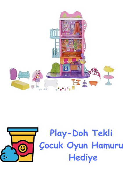 Şehir Evi ve Kafe Oyun Seti, 4 Yaş ve Üzeri, HHC18 + Play-Doh Oyun Hamuru