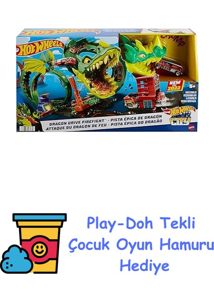 Ejderha ile Mücadele Pisti, 5 Yaş ve Üzeri, HDP03 + Play-Doh Oyun Hamuru