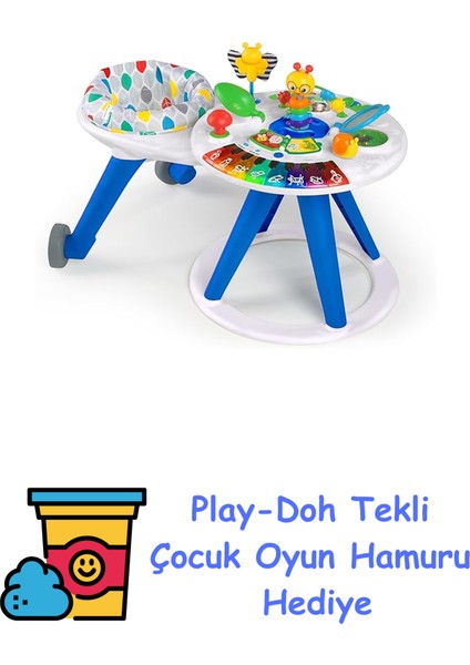 Around We Grow 4'ü 1 Arada Yürüteç, Keşif Aktivite Merkezi ve Masası, 6 Ay ve Üzeri + Play-Doh Oyun Hamuru