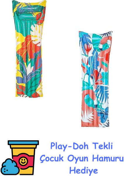 Luftmatratze Fashion 183 x 69 Cm, Sortiert + Play-Doh Oyun Hamuru