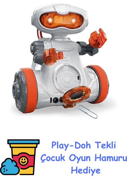 Robotik Laboratuvarı - Mio Robot (Yeni Nesil) Oyuncak + Play-Doh Oyun Hamuru