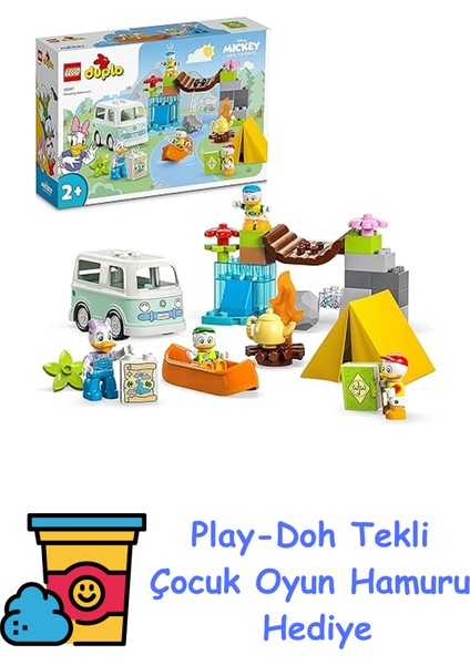 Duplo ǀ Disney Mickey And Friends Kamp Macerası 10997 (37 Parça) + Play-Doh Oyun Hamuru