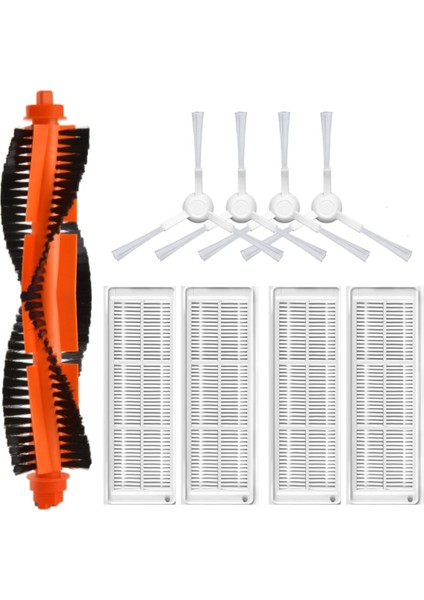 xiaomi Mop Pro STYJ02YM (Beyaz) Uyumlu Yedek Mopsuz Fırça Hepa Filtre Mop Seti-9 Parça