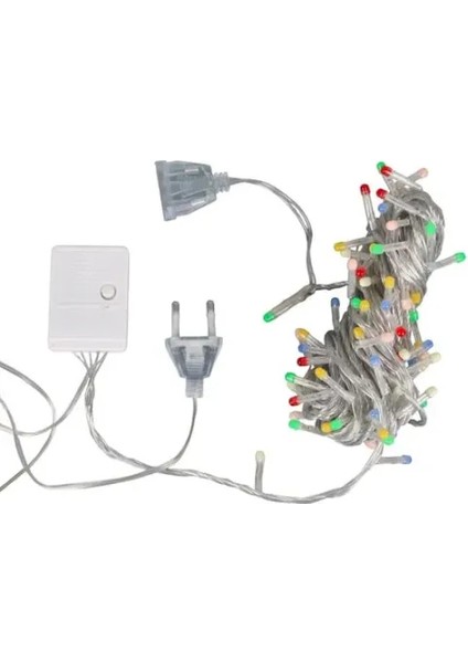 10M 100 LED Damla Uçlu LED Işık Mavi Işık Şeffaf Kablo fırsatları