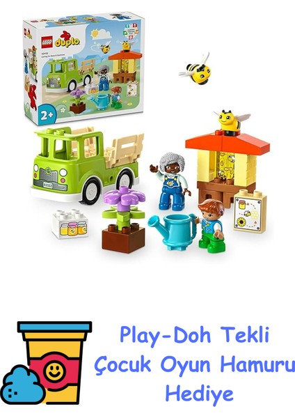 Duplo Kasabası Arıların ve Arı Kovanlarının Bakımı 10419-2 Yaş ve Üzeri Çocuklar Için Eğitici Oyuncak Yapım Seti (22 Parça) + Play-Doh Oyun Hamuru