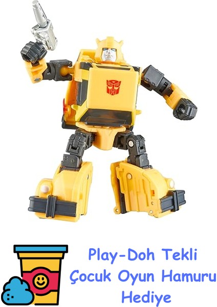 Studio Series Deluxe 86-29 Bumblebee (Transformers: The Movie) Aksiyon Figürü + Play-Doh Oyun Hamuru