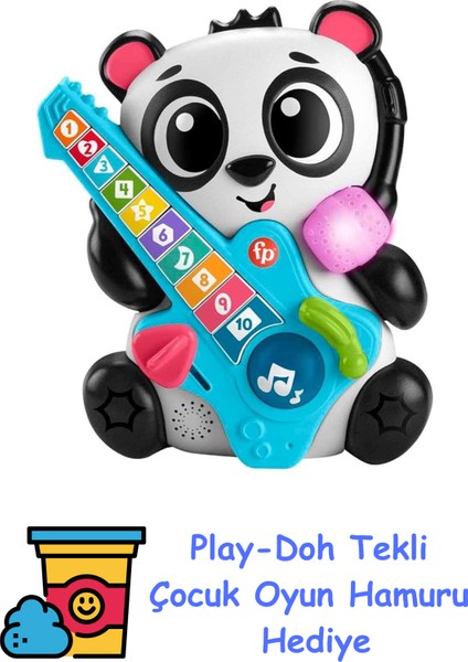 Link Squad™ Ilk Sayılarım Panda Fisher-Price Link Squad- Ilk Sayılarım Panda - Bebekler Için Eğitici Oyuncak, Müzikli ve Işıklı, Türkçe HYL25 + Play-Doh Oyun Hamuru