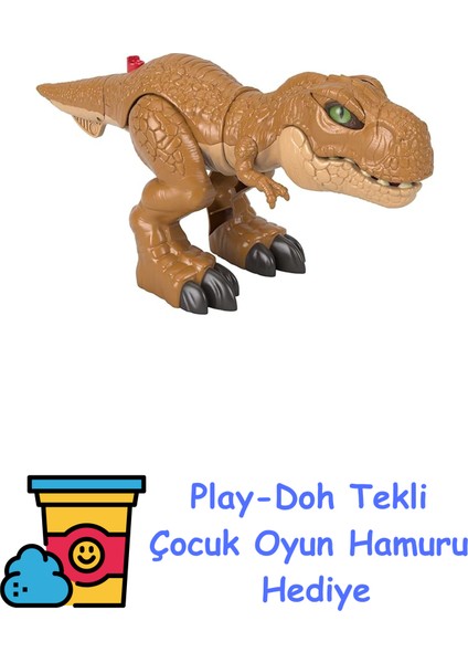 Fisher Price Imaginext Jurassic World T-Rex Aksiyonu, 3 - 8y, HFC04 + Play-Doh Oyun Hamuru