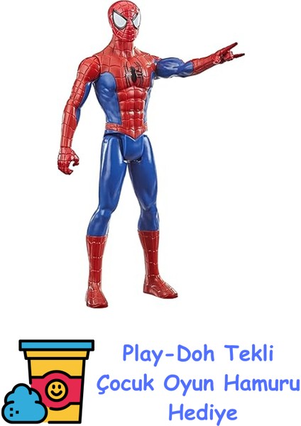 E7333 Spider-Man Titan Hero Figür + Play-Doh Oyun Hamuru