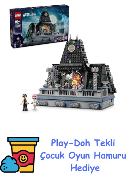 Wednesday: Wednesday ve Enid’in Yurt Odası 76781 – 10 Yaş ve Üzeri Çocuklar Için 4 Mini Bebek Figürü Içeren Nevermore Akademisi Yaratıcı Oyuncak Yapım Seti (750 P + Play-Doh Oyun Hamuru