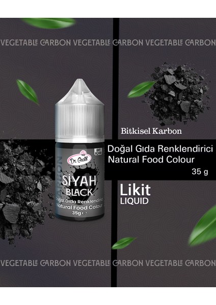 Doğal Likit Gıda Boyası Dr.gusto 35 gr Siyah