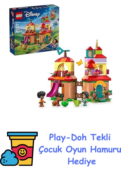ǀ Disney Mini Enkanto Evi 43261-5 Yaş ve Üzeri Prenses Seven Kız ve Erkek Çocuklar Için Yaratıcı Oyuncak Yapım Seti, Doğum Günü Hediyesi (186 Parça) + Play-Doh Oyun Hamuru