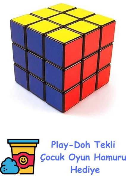 Zeka Küpü Sihirli Rubik + Play-Doh Oyun Hamuru