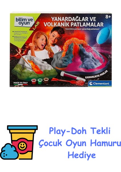 Bilim ve Oyun - Yanardağlar ve Volkanik Patlamalar + Play-Doh Oyun Hamuru