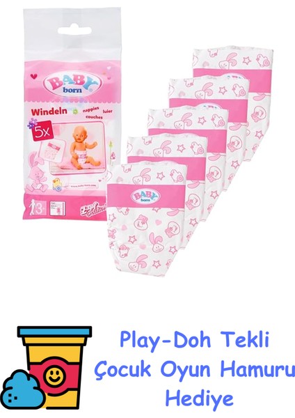 5li Bebek Bezi + Play-Doh Oyun Hamuru