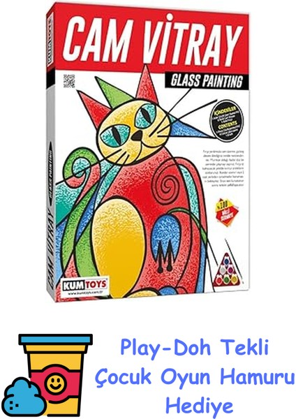 Oyuncak Cam Vitray + Play-Doh Oyun Hamuru