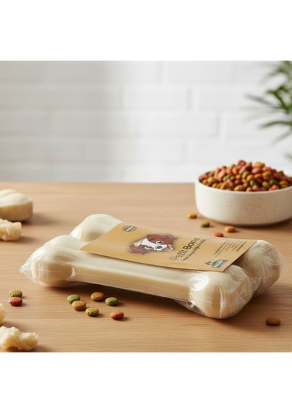 Küçük ve Orta Irk Köpekler Için Sütlü Sığır Derisi Press Köpek Kemiği 15 cm 2'li Paket fiyatları