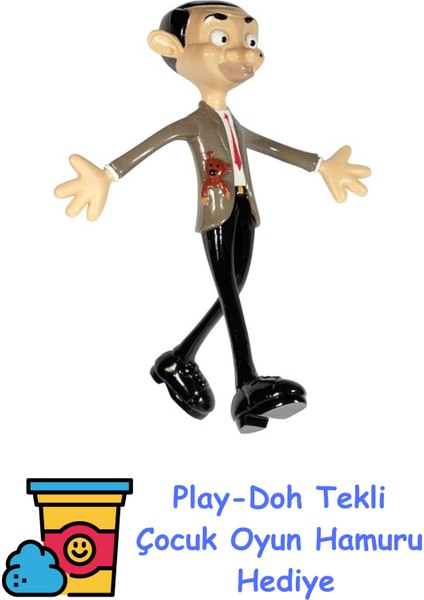 Sun-Njc-Figür Mr.bean Bendable 14CM.KRTL. + Play-Doh Oyun Hamuru