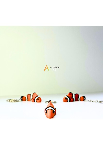 - 3D Baskı Kayıp Balık Nemo Figürlü Anahtarlık fiyatları