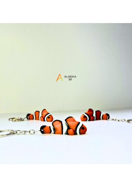 - 3D Baskı Kayıp Balık Nemo Figürlü Anahtarlık modelleri