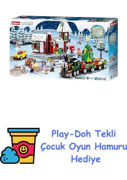 Yılbaşı Eğlencesi Yapım Seti, 565 Parça + Play-Doh Oyun Hamuru