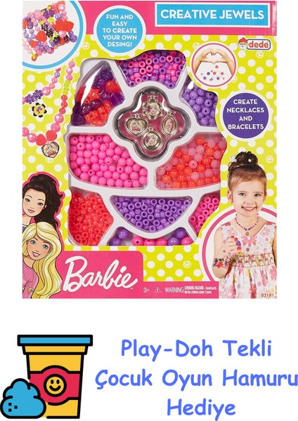 - Barbie Takı Seti Tekli Kutu + Play-Doh Oyun Hamuru