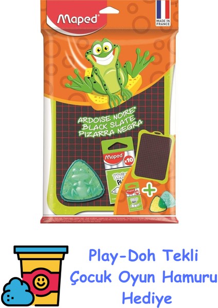 Siyah Yazı Tahtası + Aksesuar Poşet + Play-Doh Oyun Hamuru