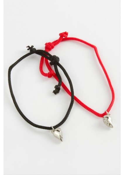 Techmrt 2li Kalp Mıknatıslı Arkadaşlık Bilekliği-Kırmızı fiyatları