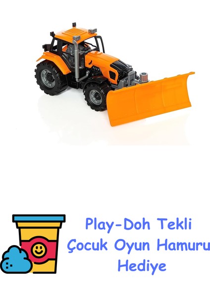 Farm City Buldozer Turuncu + Play-Doh Oyun Hamuru