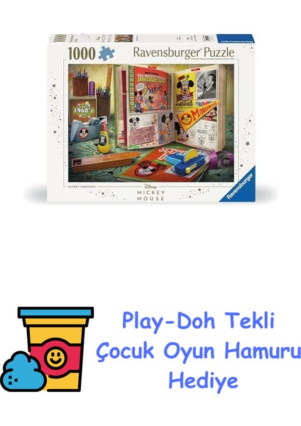 1000P Puzzle Wd 1960, Yapboz + Play-Doh Oyun Hamuru