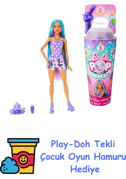 Pop Reveal Bebek Meyve Serisi Üzüm, 3 Yaş ve Üzeri + Play-Doh Oyun Hamuru