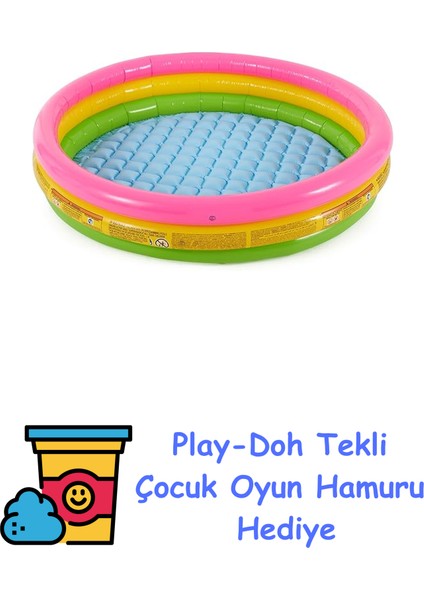 3 Bogumlu Sunset Havuz 147X33 cm + Play-Doh Oyun Hamuru