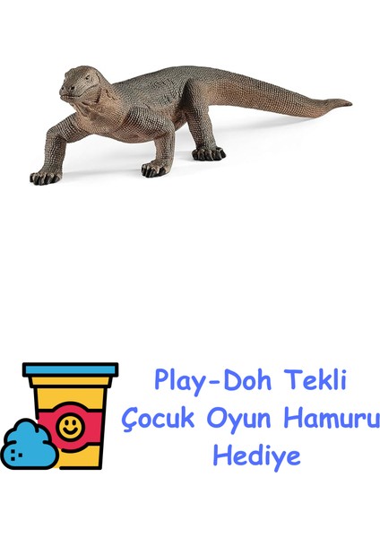 14826 Komonda Ejderha Oyuncak Figürü, Çok Renkli + Play-Doh Oyun Hamuru