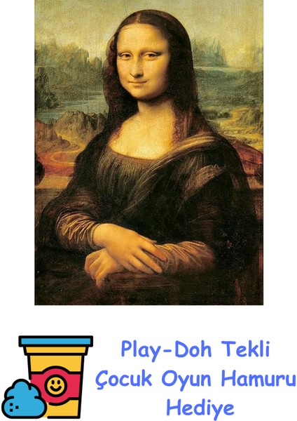 1000P Puzzlezle Mona Lisa, Yapboz + Play-Doh Oyun Hamuru