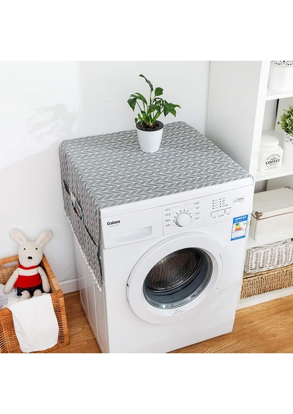 Çamaşır Makinesi Örtüsü Koruma 6 Cepli Banyo Düzenleyici Organizer Buzdolabı Örtüsü Depolama Hurç fiyatları