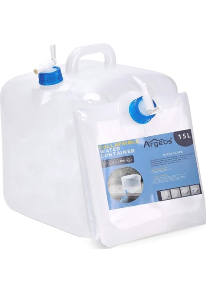 Katlanabilir Musluklu Su Bidonu - 12 Litre - Su Sebili - Argeus fiyatları