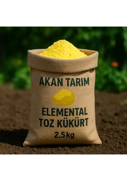 Elemental Tarımsal Kükürt 2.5 kg | Akrep - Yılan Kovucu