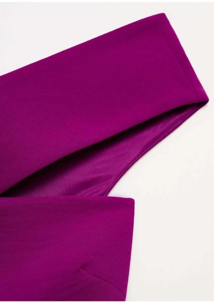 Asimetrik Yakalı Uzun Tulum