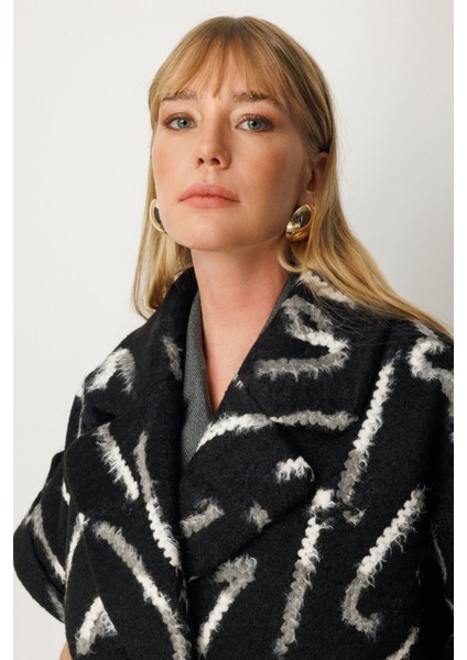 Yarasa Kol Desenli Mont Siyah 06005 fiyatları